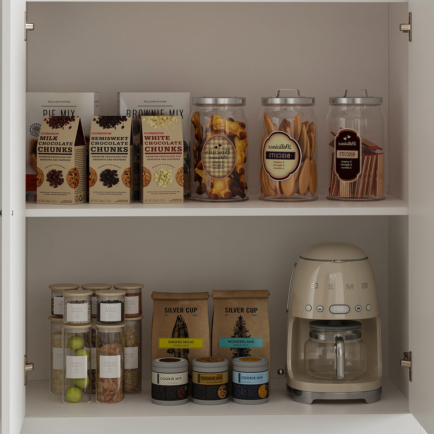 Kitchen Island with Trash Storage and Drawers