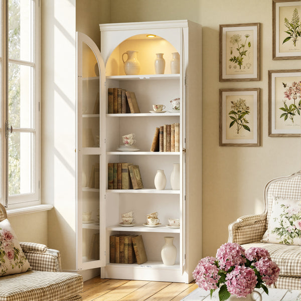 Relievo Arched Glass Cabinet