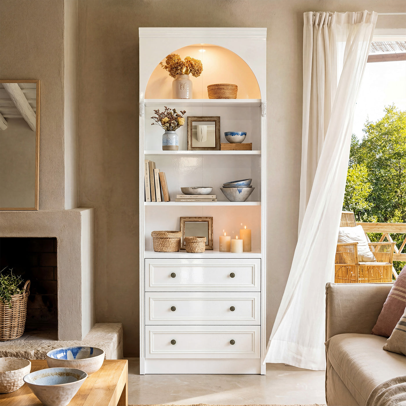 Relievo Arched Display Cabinet