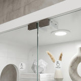 5-Tier Glass Display Cabinet with LED Light