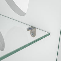 5-Tier Glass Display Cabinet with LED Light
