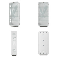 5-Tier Glass Display Cabinet with LED Light