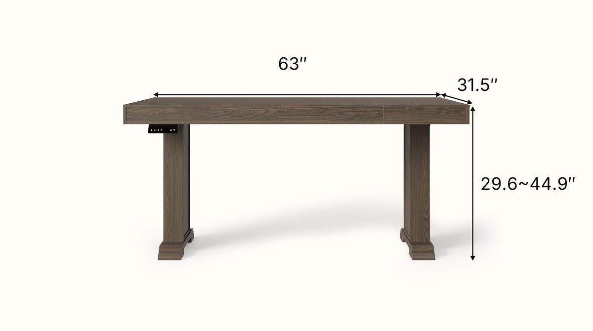 Height Adjustable Standing Desk with Memory Presets and Digital Display