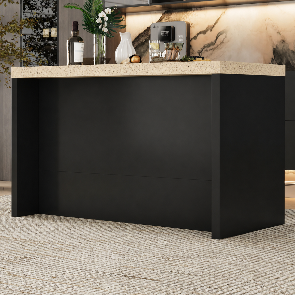 Comfortable Counter-Side Seating