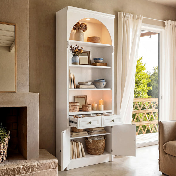 Relievo Arched Hutch Cabinet