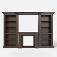 Traditional Entertainment Center with Open Shelves