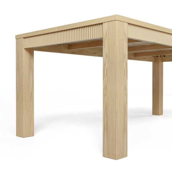 Wave Edge Solid Wood Dining Table