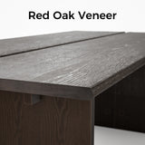 Dark Wood Dining Table with Split-Top Design