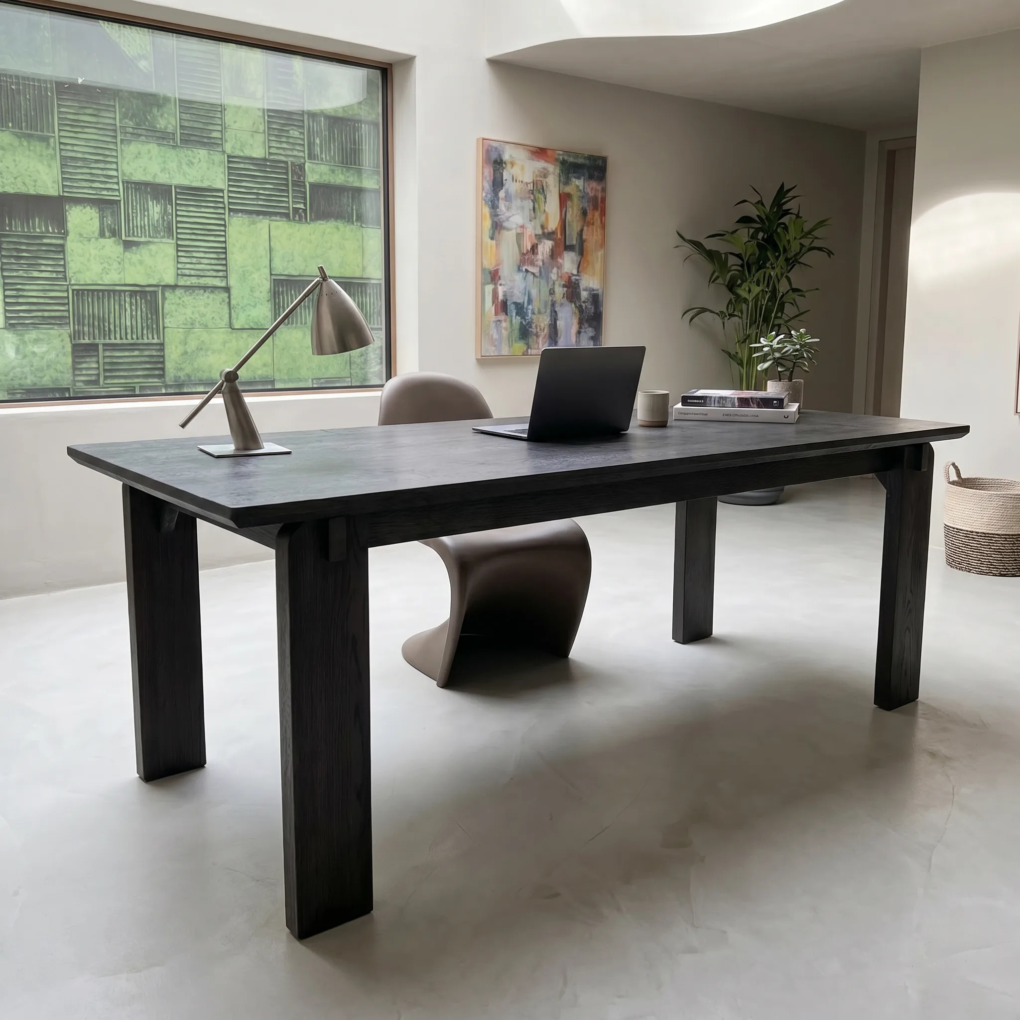 Black Walnut Solid Wood Desk