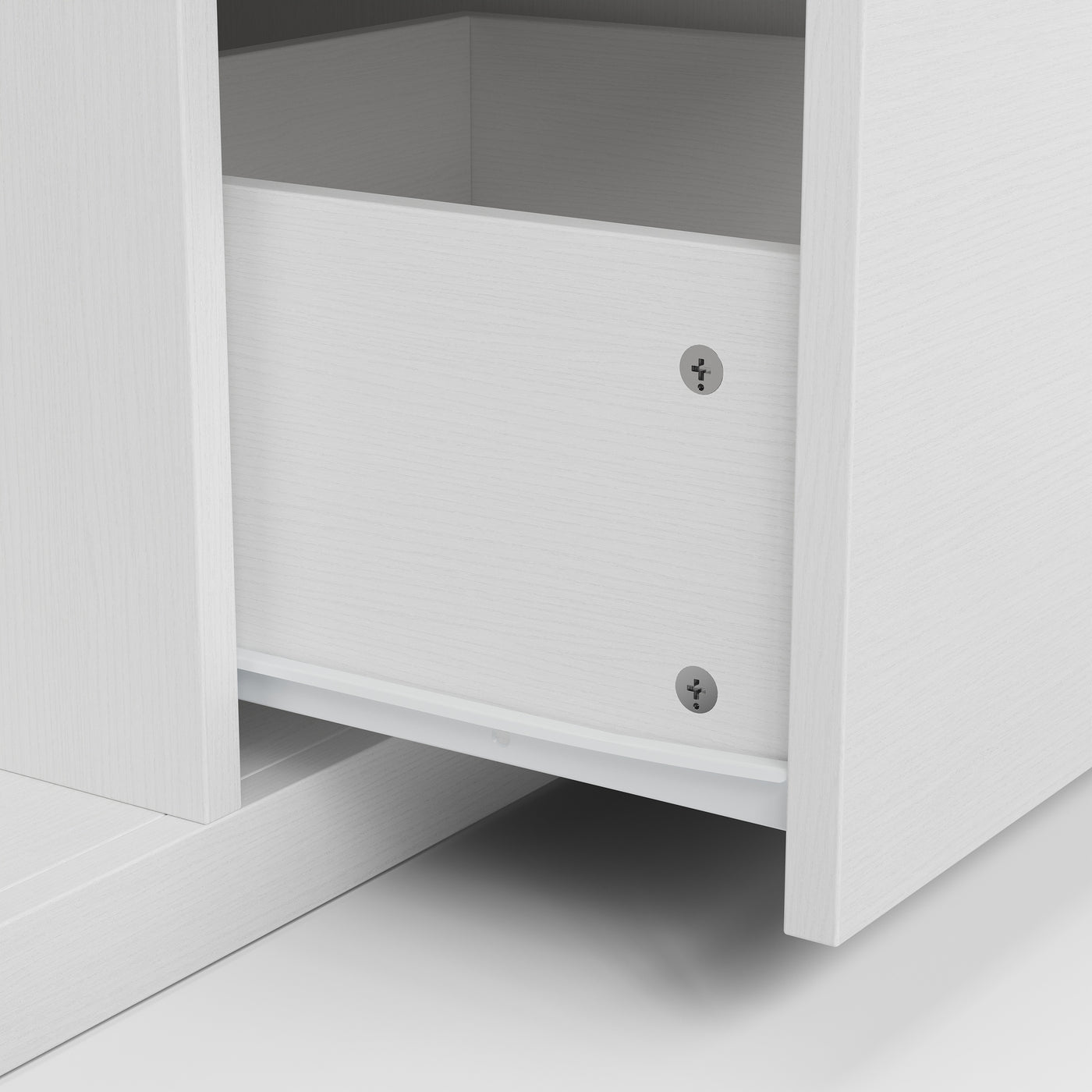 Kitchen Island with Trash Storage and Drawers