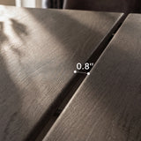 Dark Wood Dining Table with Split-Top Design