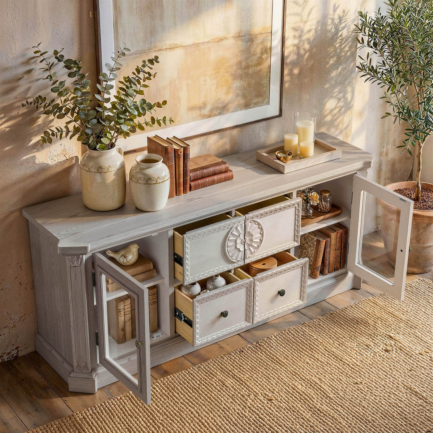 Relievo Panel TV Console