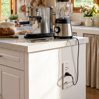 Modern Double-Sided Kitchen Island with Storage and Seating Space