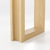 Solid Wood Dining Table with Oak Veneer