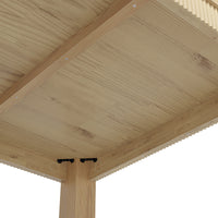 Wave Edge Solid Wood Dining Table
