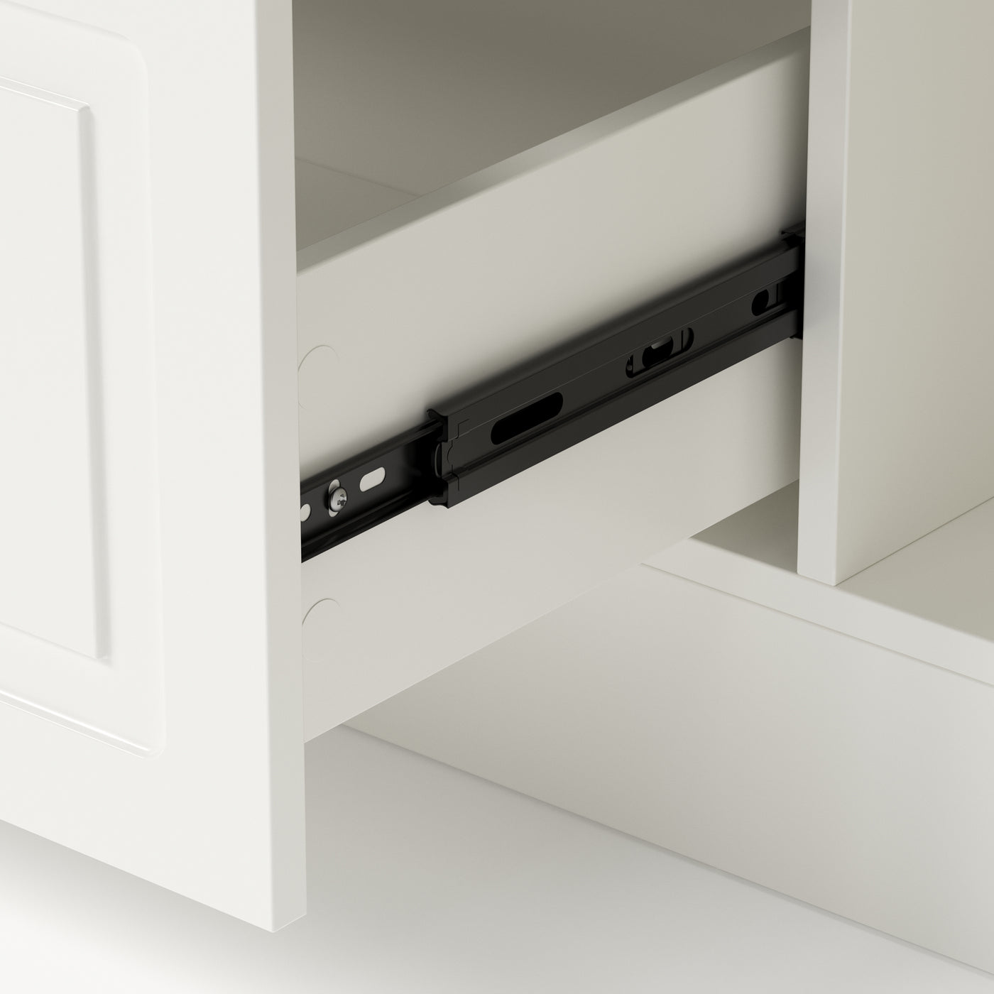 Modern Kitchen Island with Built-In Power Outlet and Dual-Level Tabletop