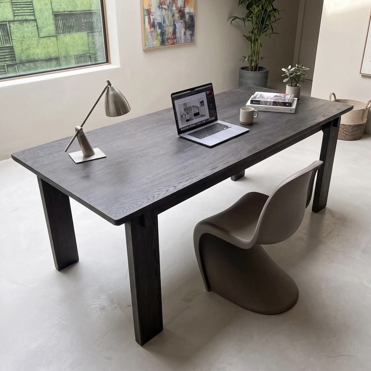 Black Walnut Solid Wood Desk