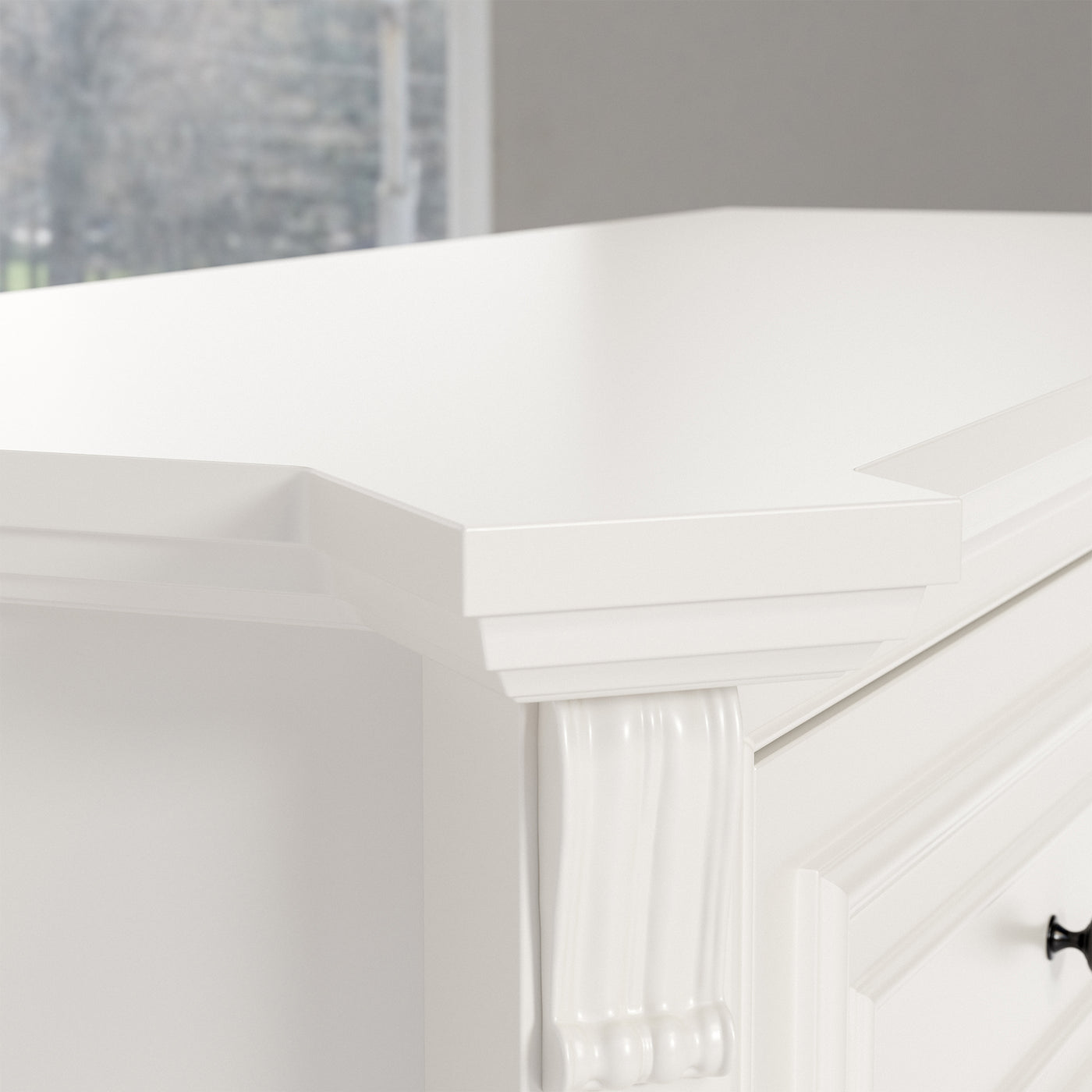 6-Drawer Modern Dresser with Fluted Details