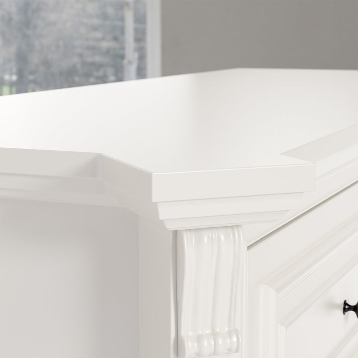 6-Drawer Modern Dresser with Fluted Details