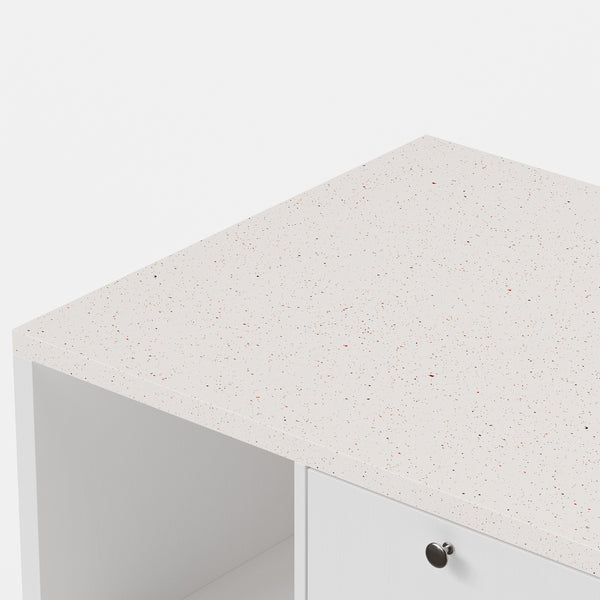 Kitchen Island with Trash Storage and Drawers
