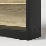 Bookcase and Display Cabinet with 5 Shelves and 3 Drawers