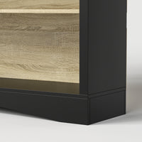 Bookcase and Display Cabinet with 5 Shelves and 3 Drawers