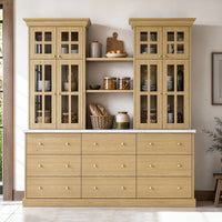Grand Framed-Glass Storage Hutch