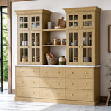 Grand Framed-Glass Storage Hutch