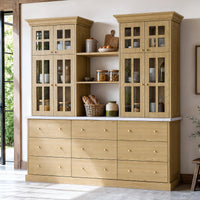 Grand Framed-Glass Storage Hutch