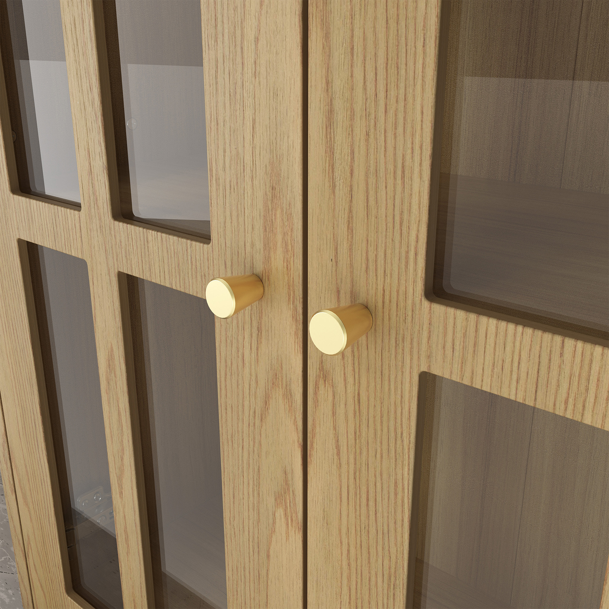 Grand Framed-Glass Storage Hutch