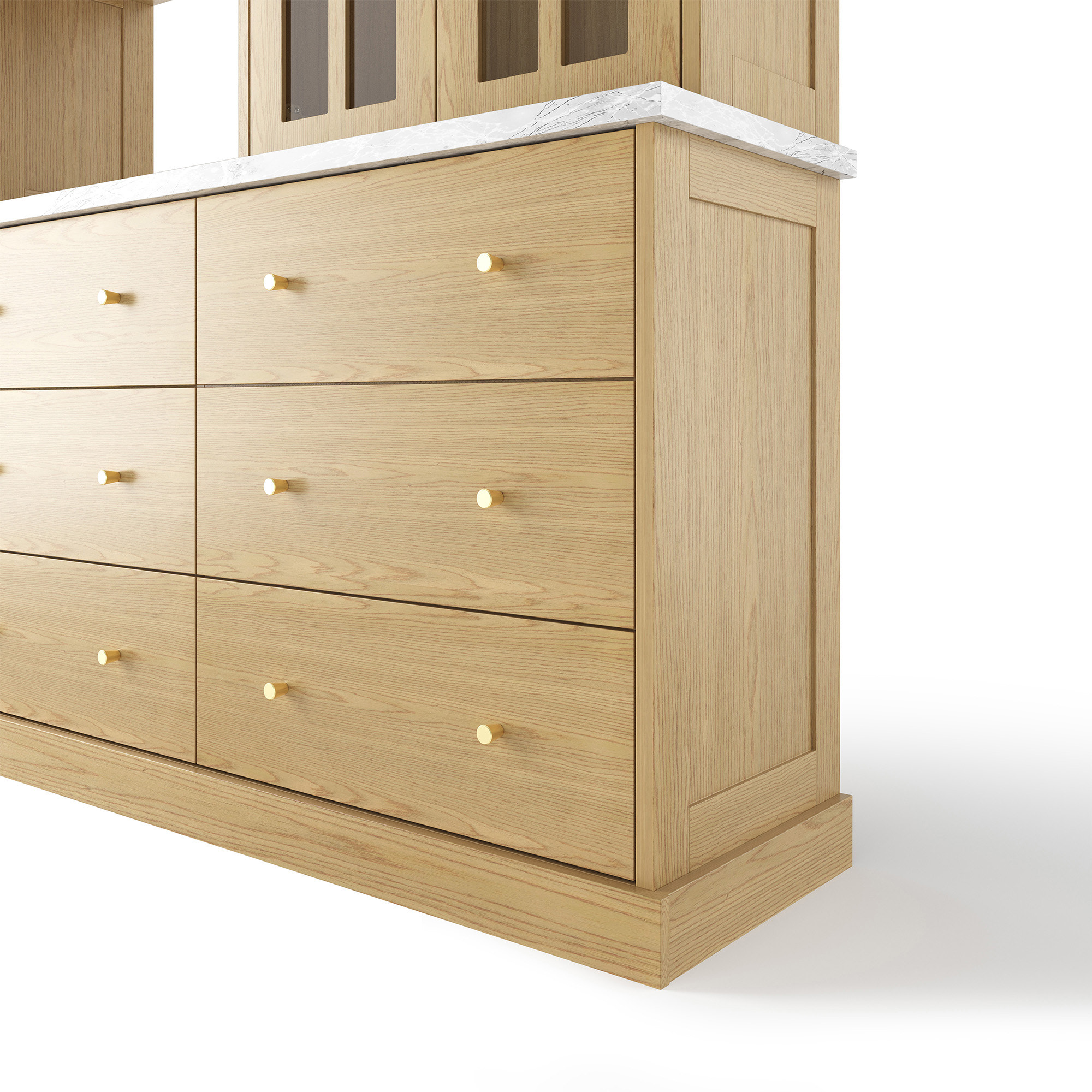 Grand Framed-Glass Storage Hutch