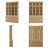 Grand Framed-Glass Library Cabinet
