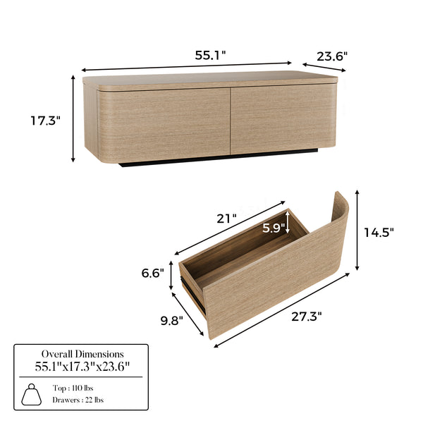 Orbis Sculpted Edge Coffee Table