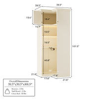 Vestia Corner Wardrobe Closet Cabinet