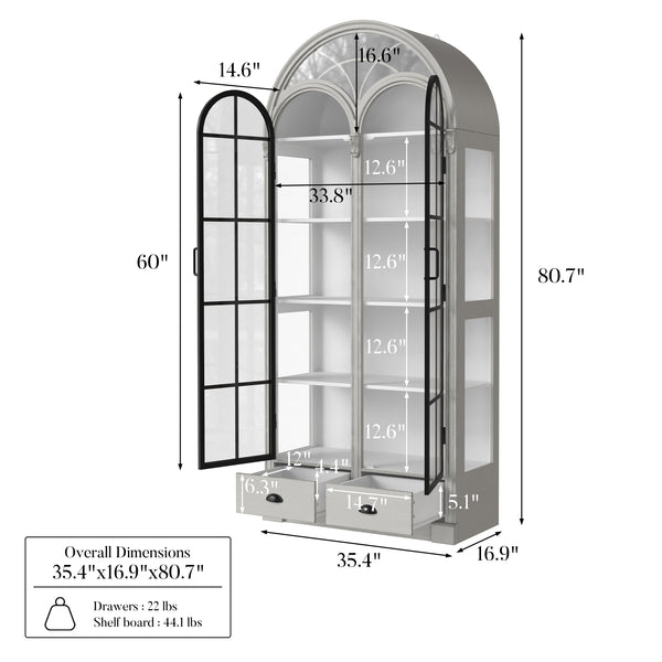 Relievo Gallery Glass Cabinet