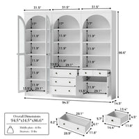 Relievo Grand Arched Storage Display Wall Unit