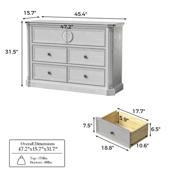 Relievo Carved Drawer Chest