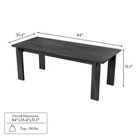 Black Walnut Solid Wood Dining Table