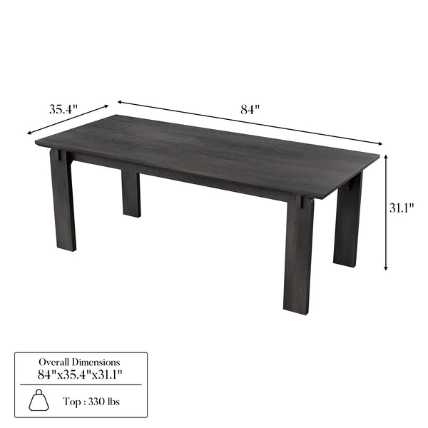 Black Walnut Solid Wood Dining Table