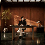 Oval-End Office Desk