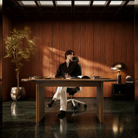 Oval-End Office Desk