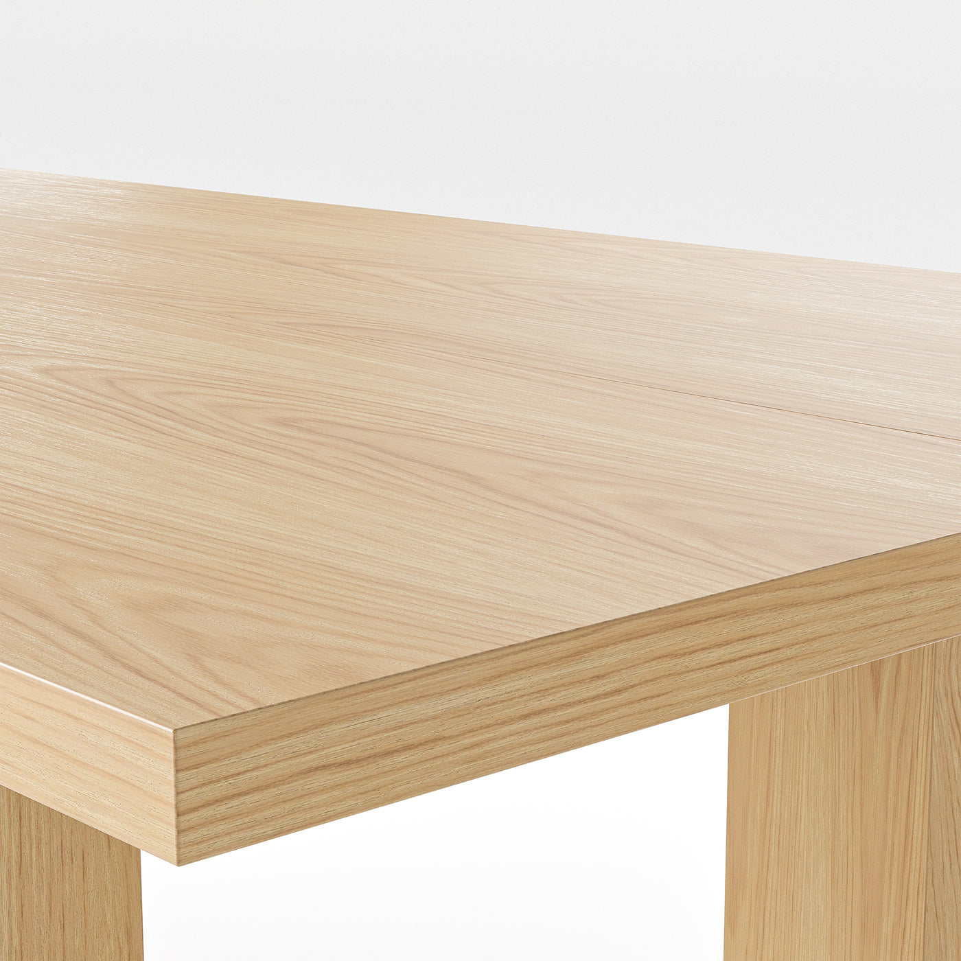 Solid Wood Dining Table with Oak Veneer