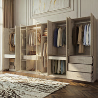 Tela Full Wall Wardrobe System