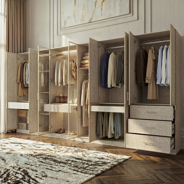 Tela Full Wall Wardrobe System