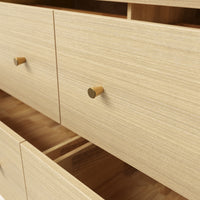 Storage Cabinet with Flip-Down Doors and 4 Drawers