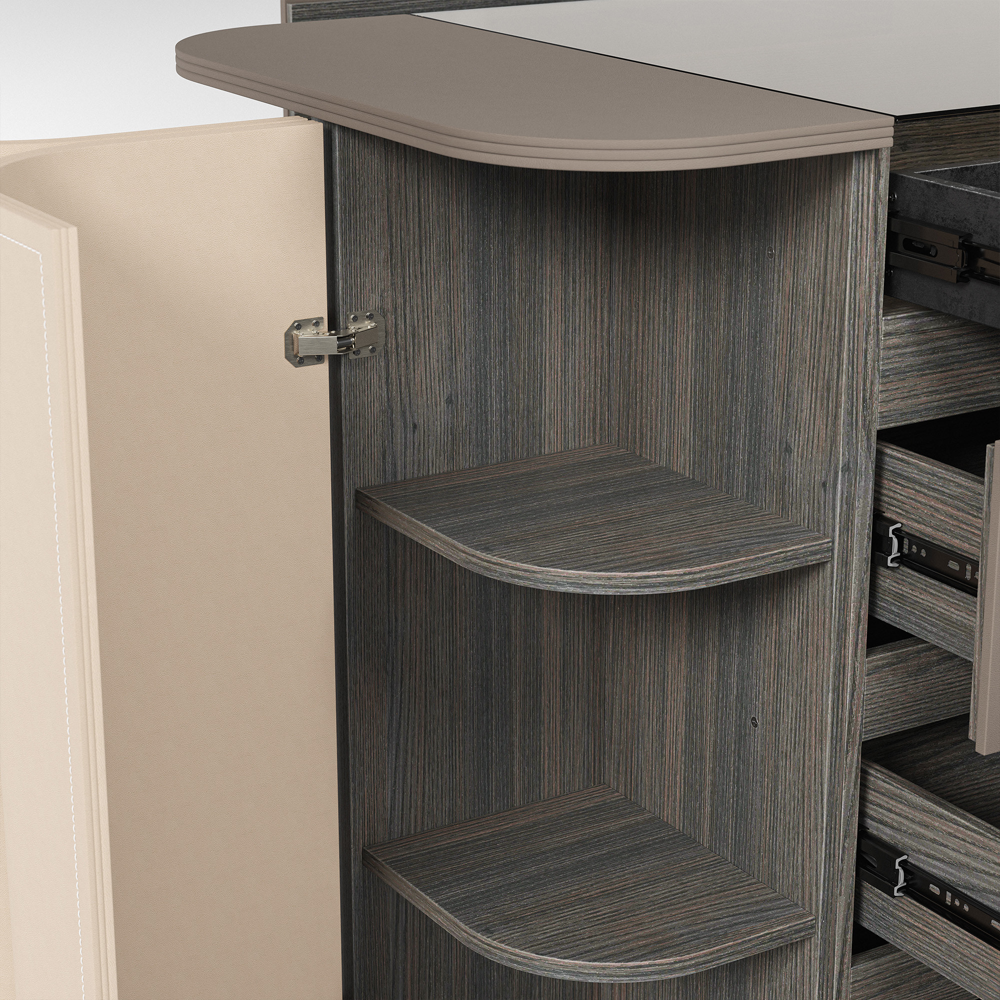 Pelle Jewelry Island with Drawers