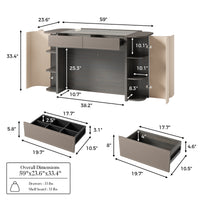 Pelle Jewelry Island with Drawers