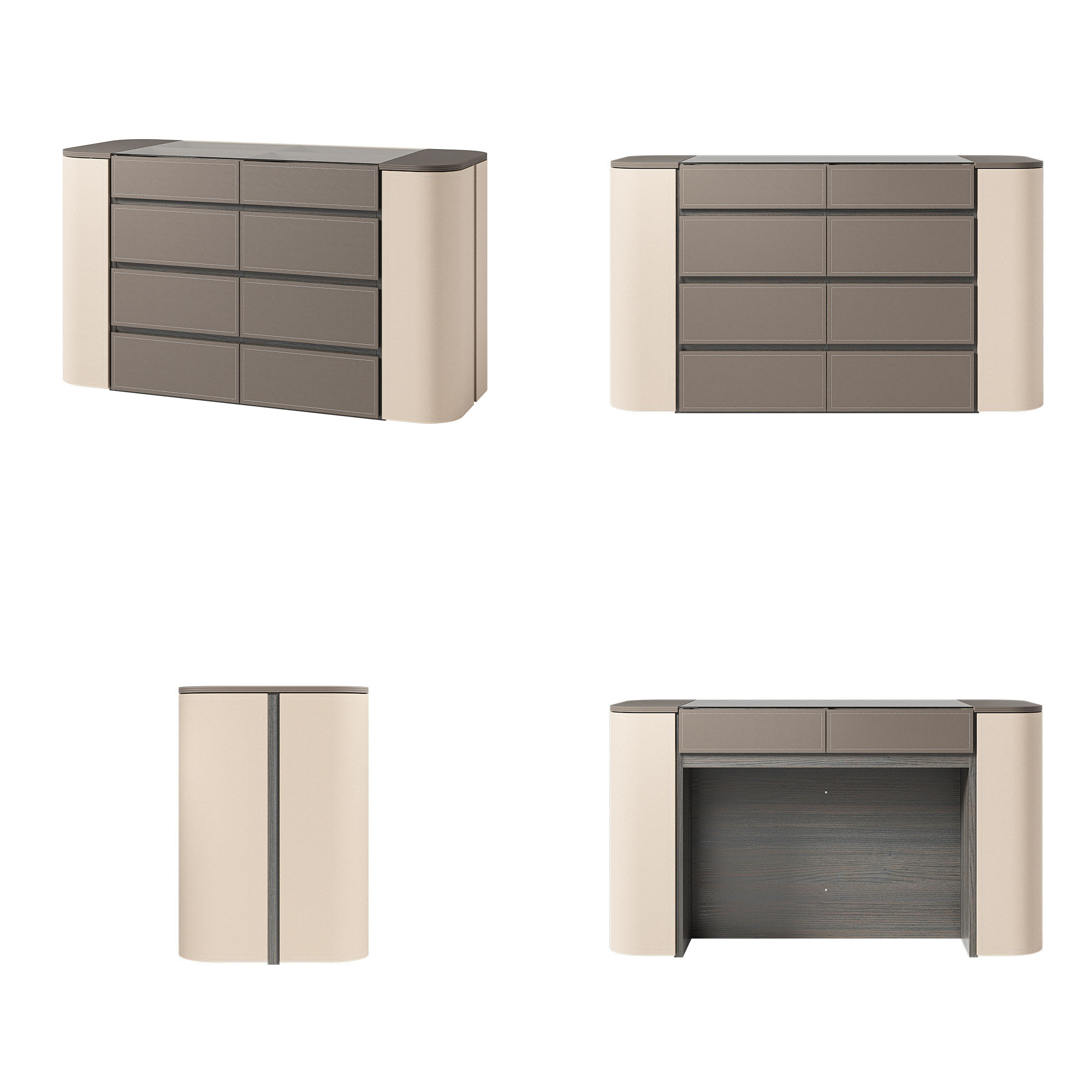 Pelle Jewelry Island with Drawers