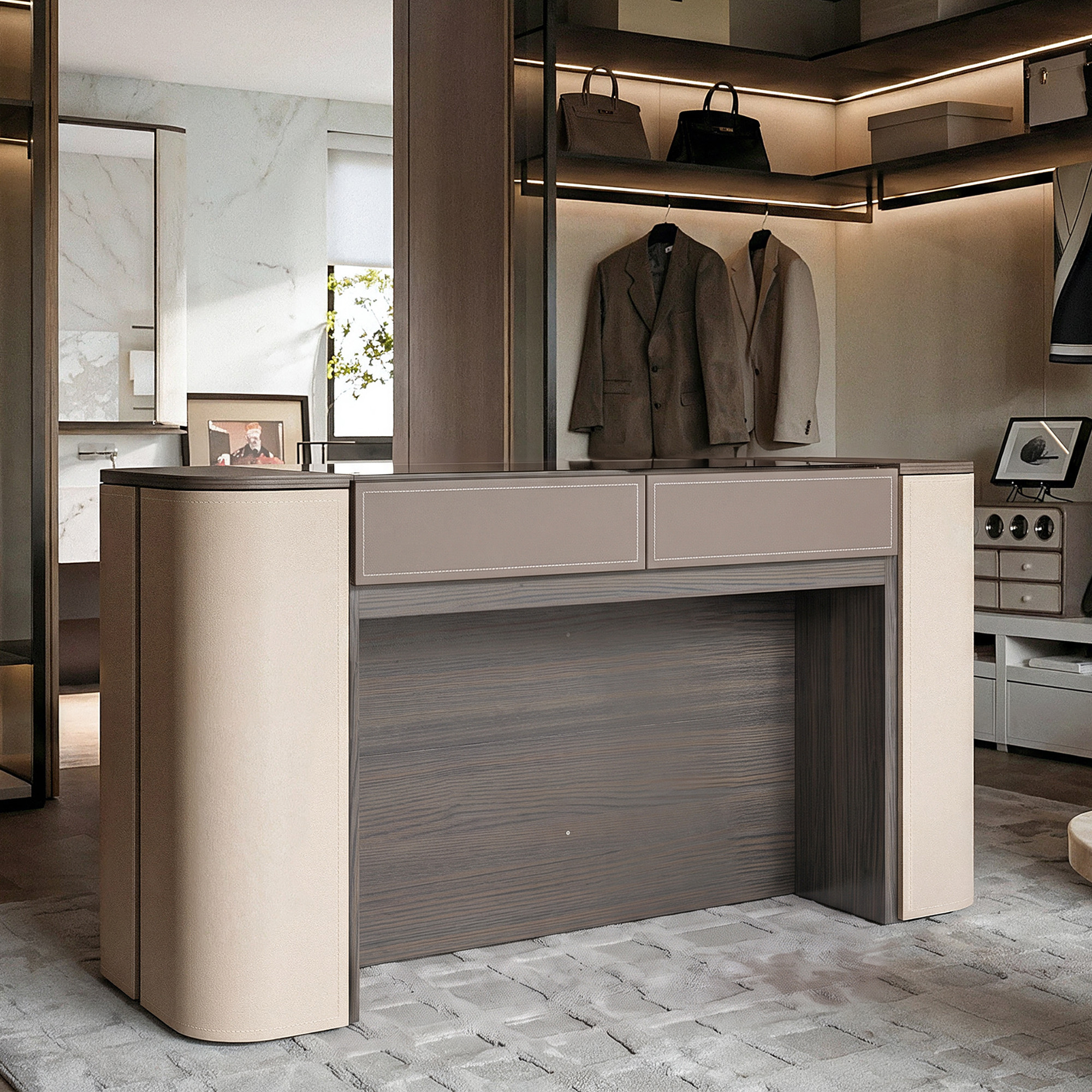 Pelle Jewelry Island with Drawers
