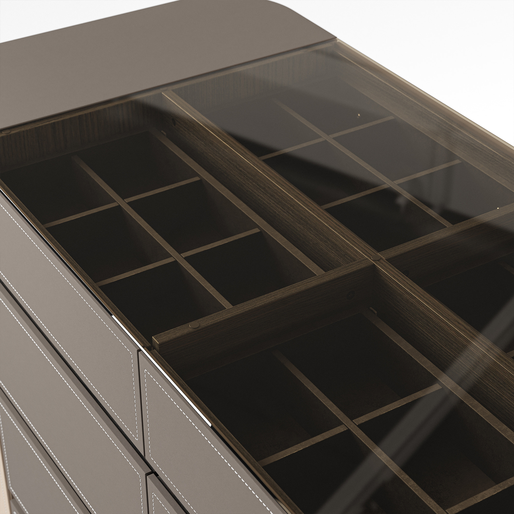 Pelle Jewelry Island with Drawers